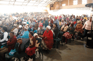 People who attended the Imbizo