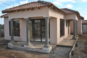 Mita Molete's house after construction 